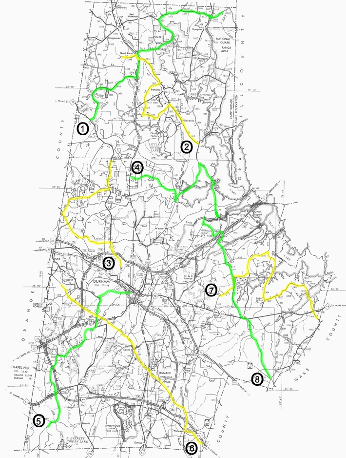 MBBS Durham County Routes